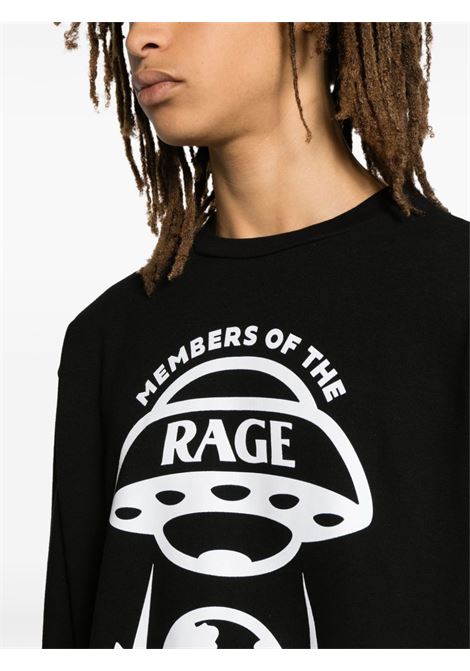 Black oversized logo long-sleeved T-shirt - men MEMBERS OF THE RAGE | MTFW23TT073603720372